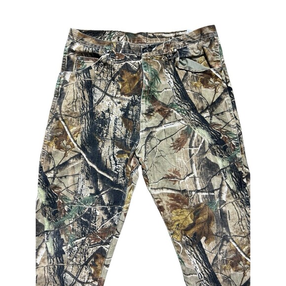 Wrangler Pro Gear Pants Mens 38x34 Realtree Hardwoods Camo Upland Hunting Chaps - Picture 2 of 11